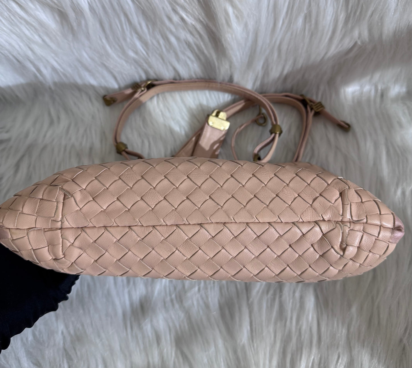 Bottega Veneta Capri Intrecciato Tote Small
