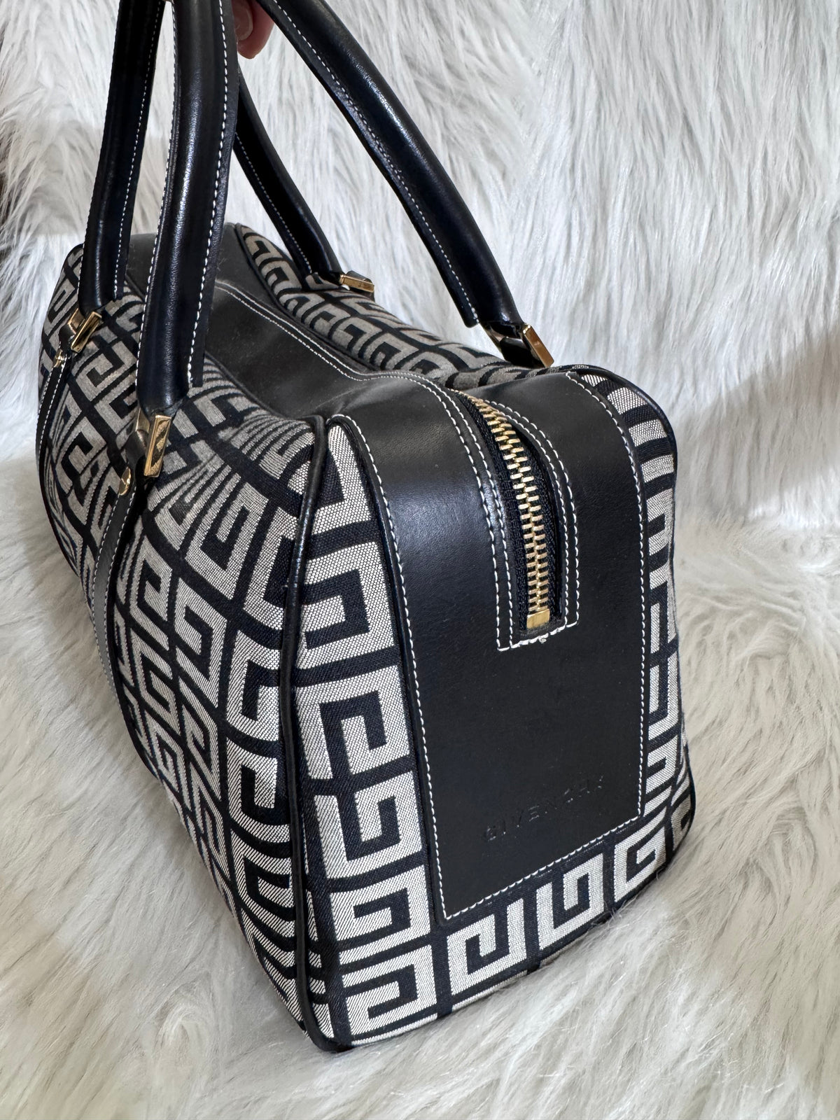 Givenchy 4G Monogram Boston bag Black & Gray