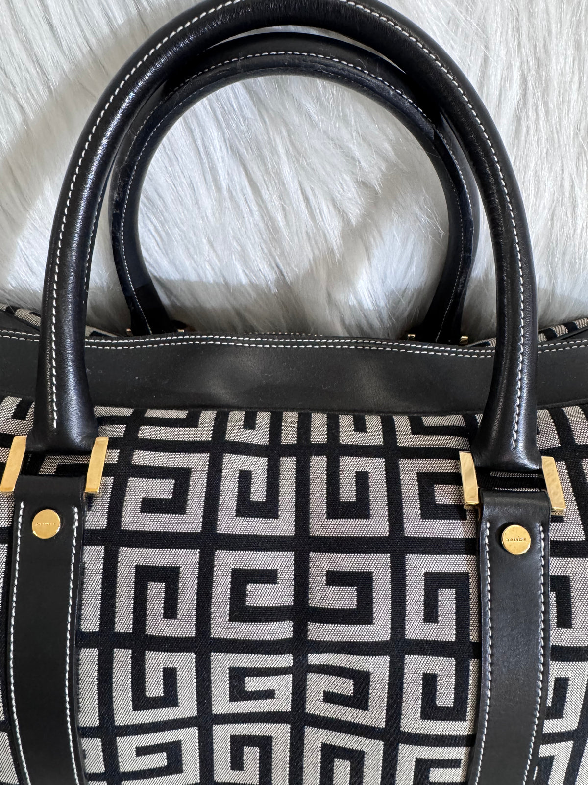 Givenchy 4G Monogram Boston bag Black & Gray