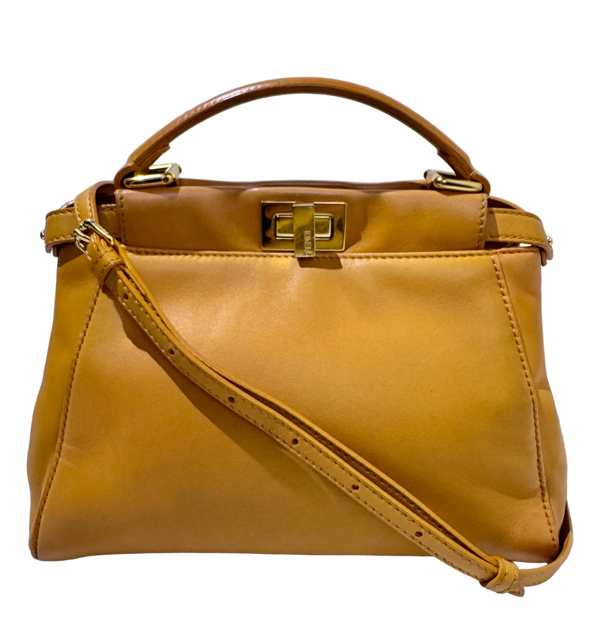 Fendi Peekaboo Mini Mustard