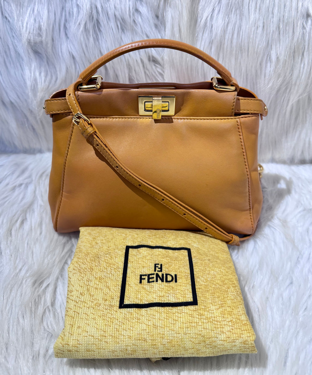 Fendi Peekaboo Mini Mustard