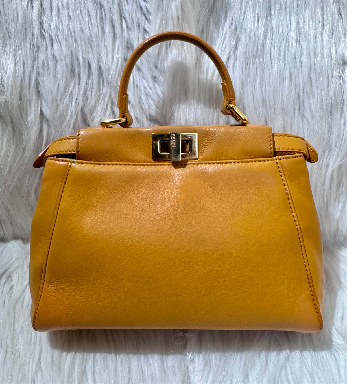 Fendi Peekaboo Mini Mustard