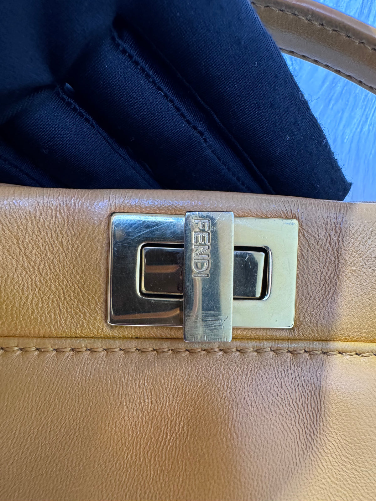 Fendi Peekaboo Mini Mustard