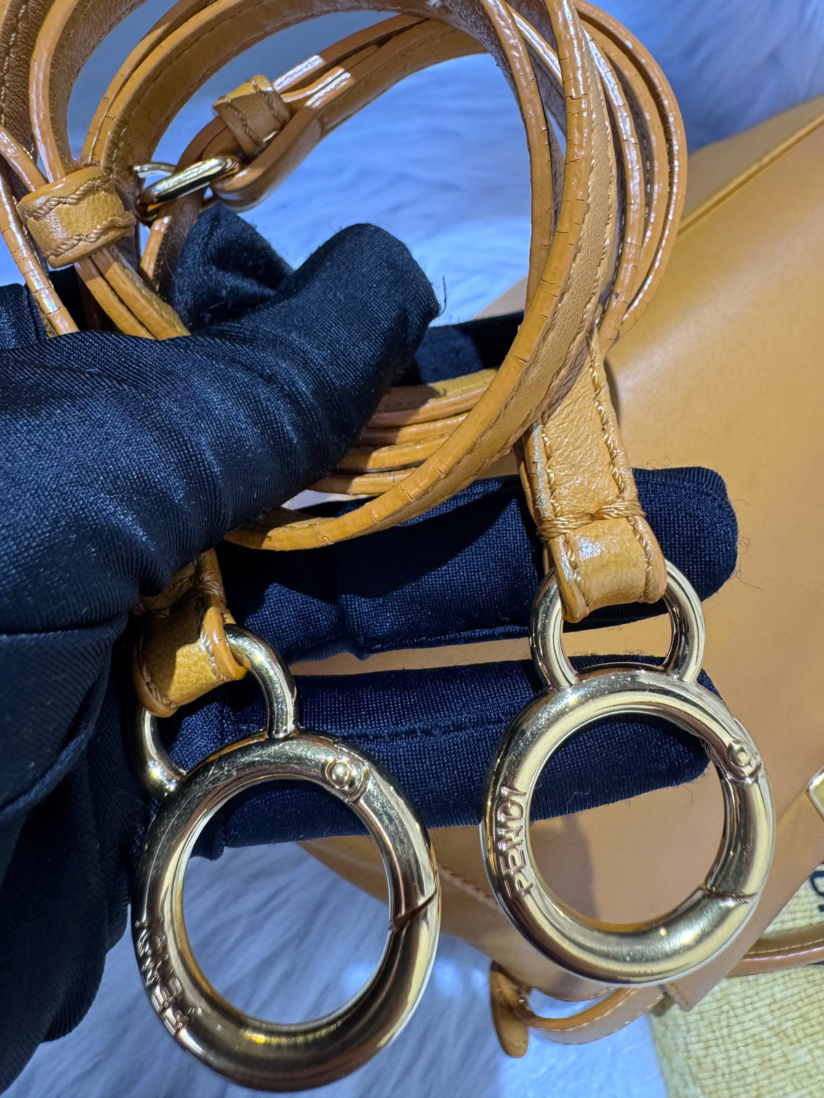Fendi Peekaboo Mini Mustard
