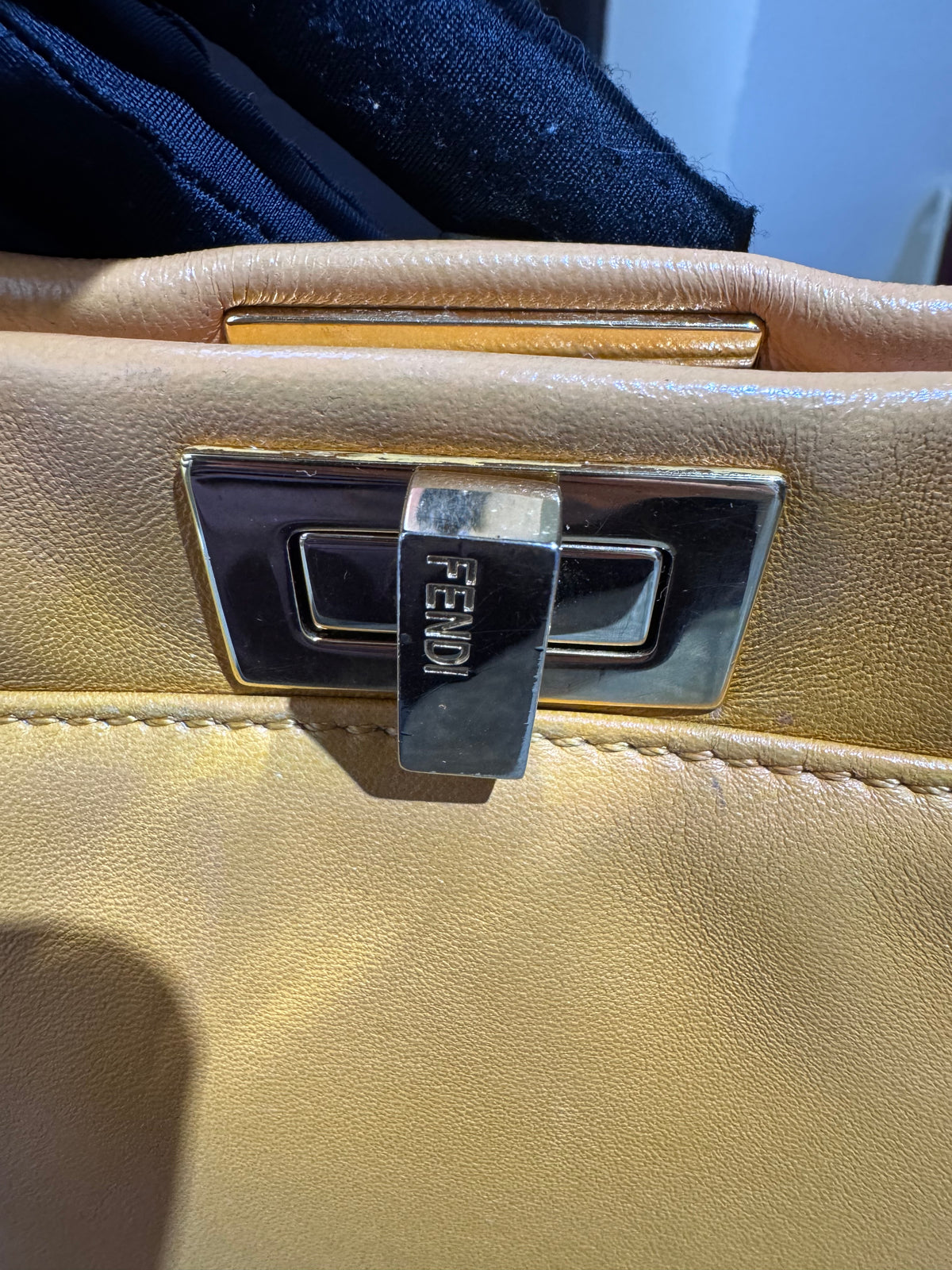 Fendi Peekaboo Mini Mustard