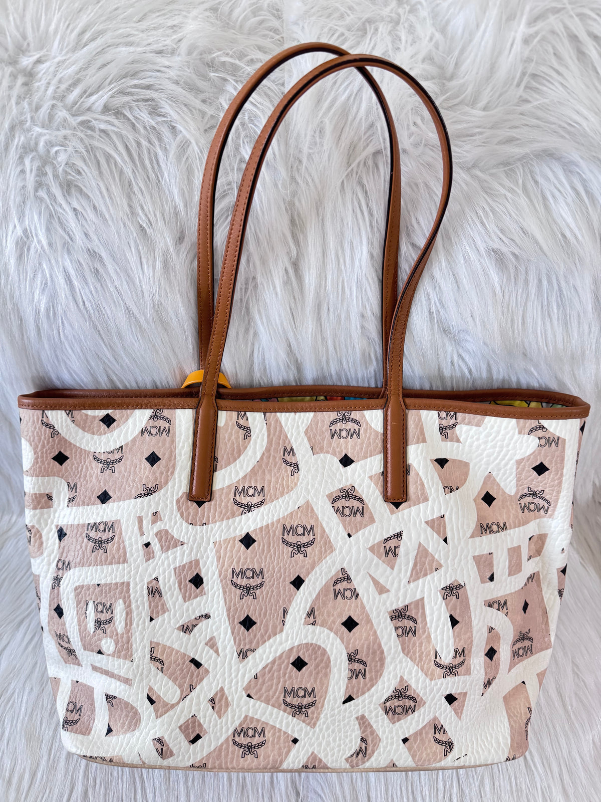 MCM Graffiti Reversible Limited Edition Tote Bag
