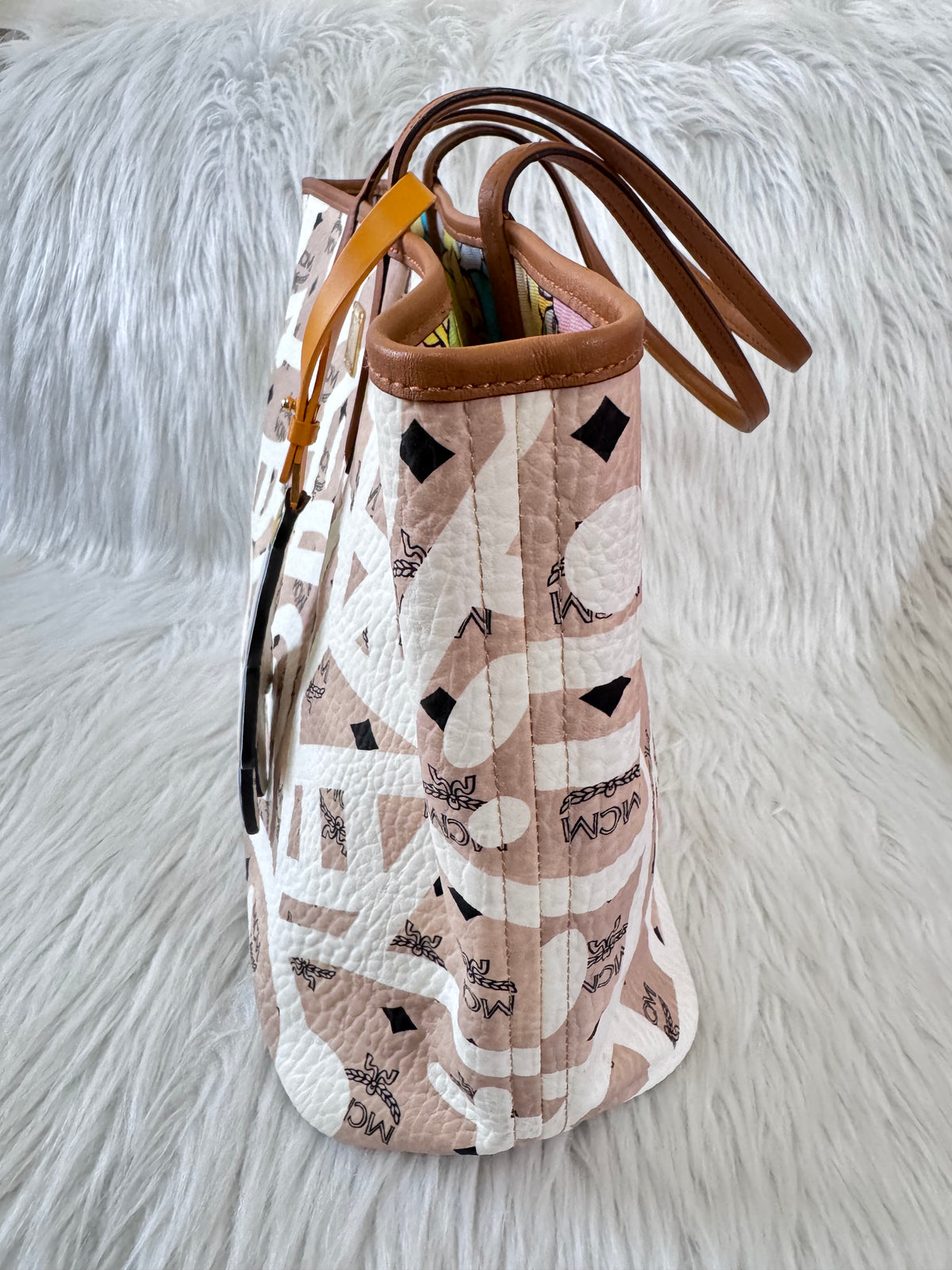 MCM Graffiti Reversible Limited Edition Tote Bag