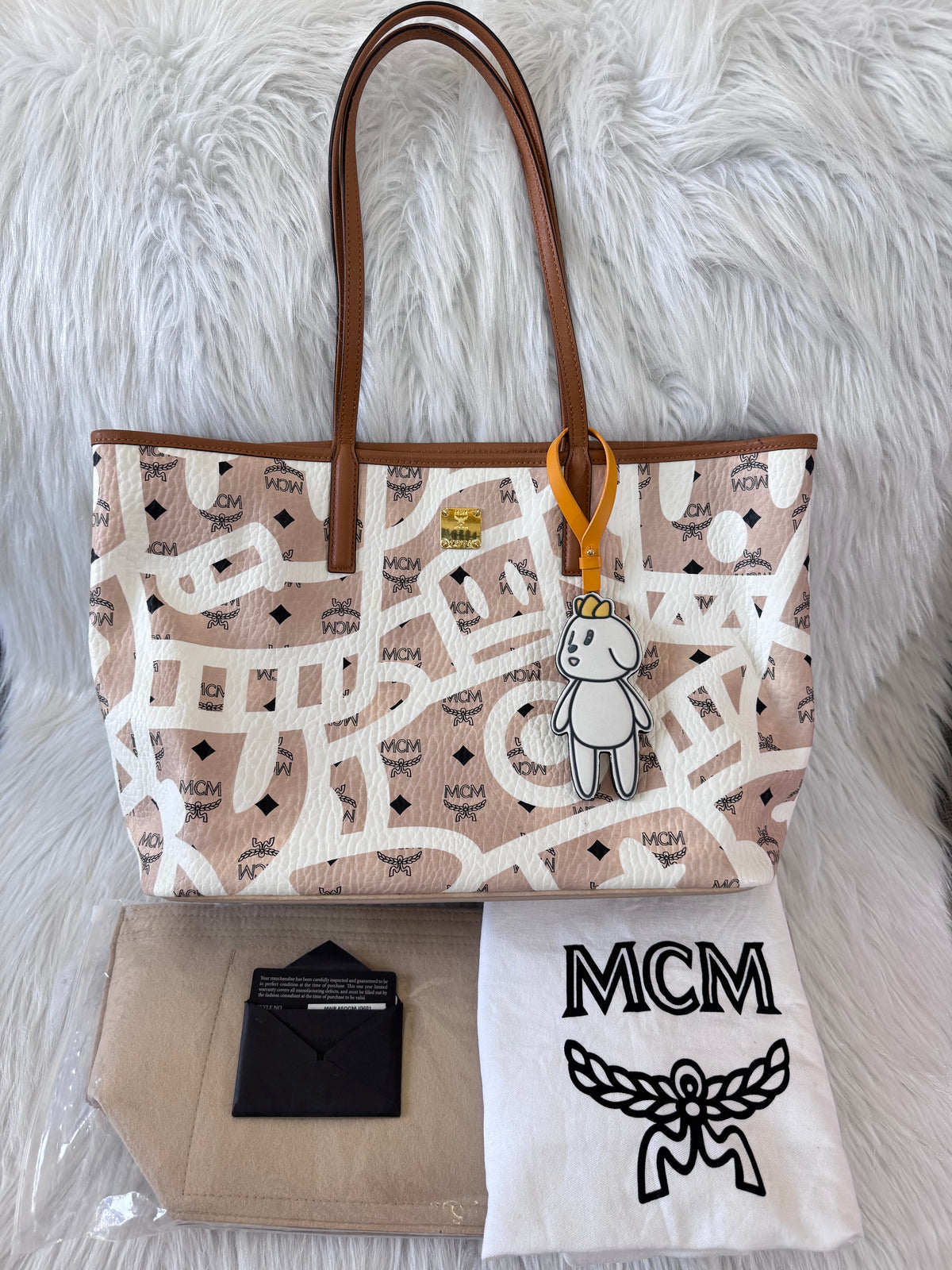 MCM Graffiti Reversible Limited Edition Tote Bag