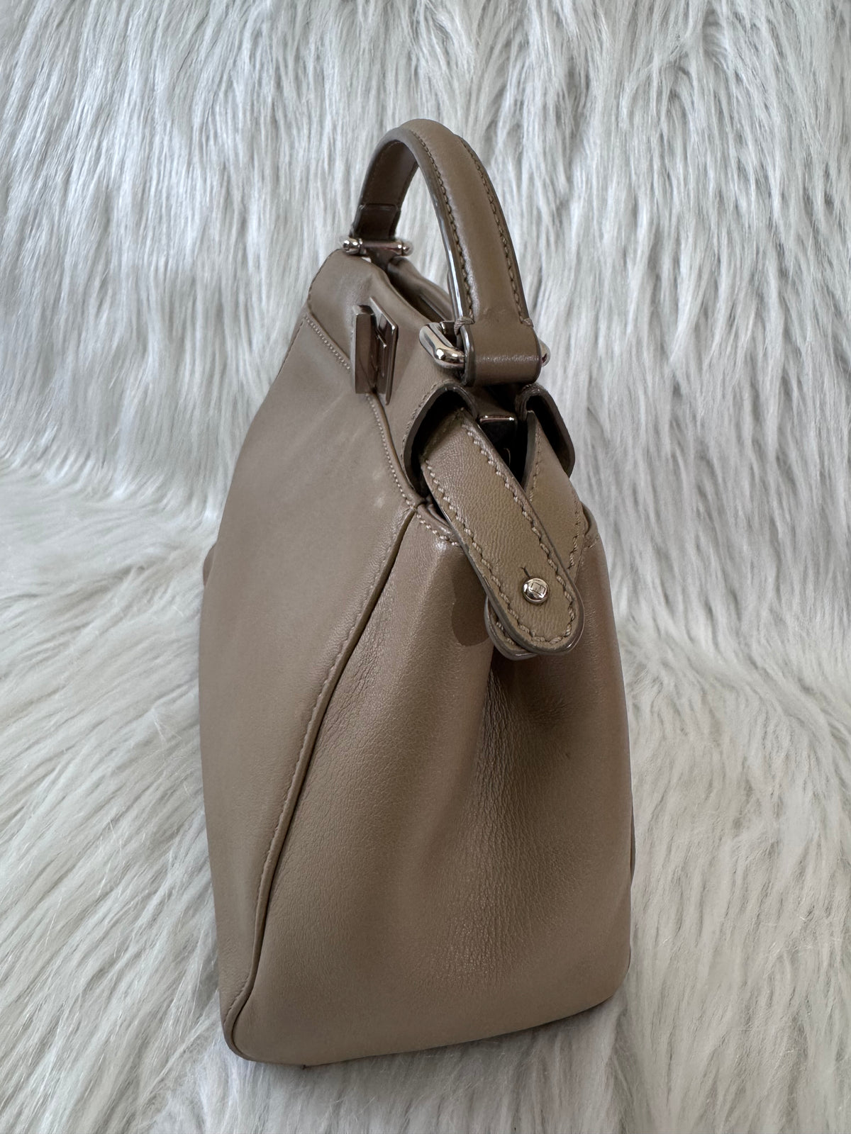 Fendi Peekaboo Mini Taupe Beige