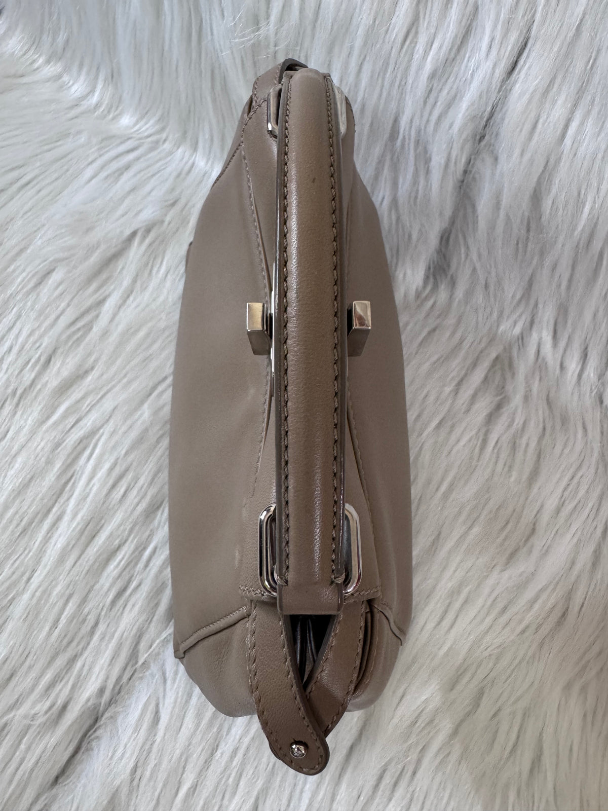 Fendi Peekaboo Mini Taupe Beige