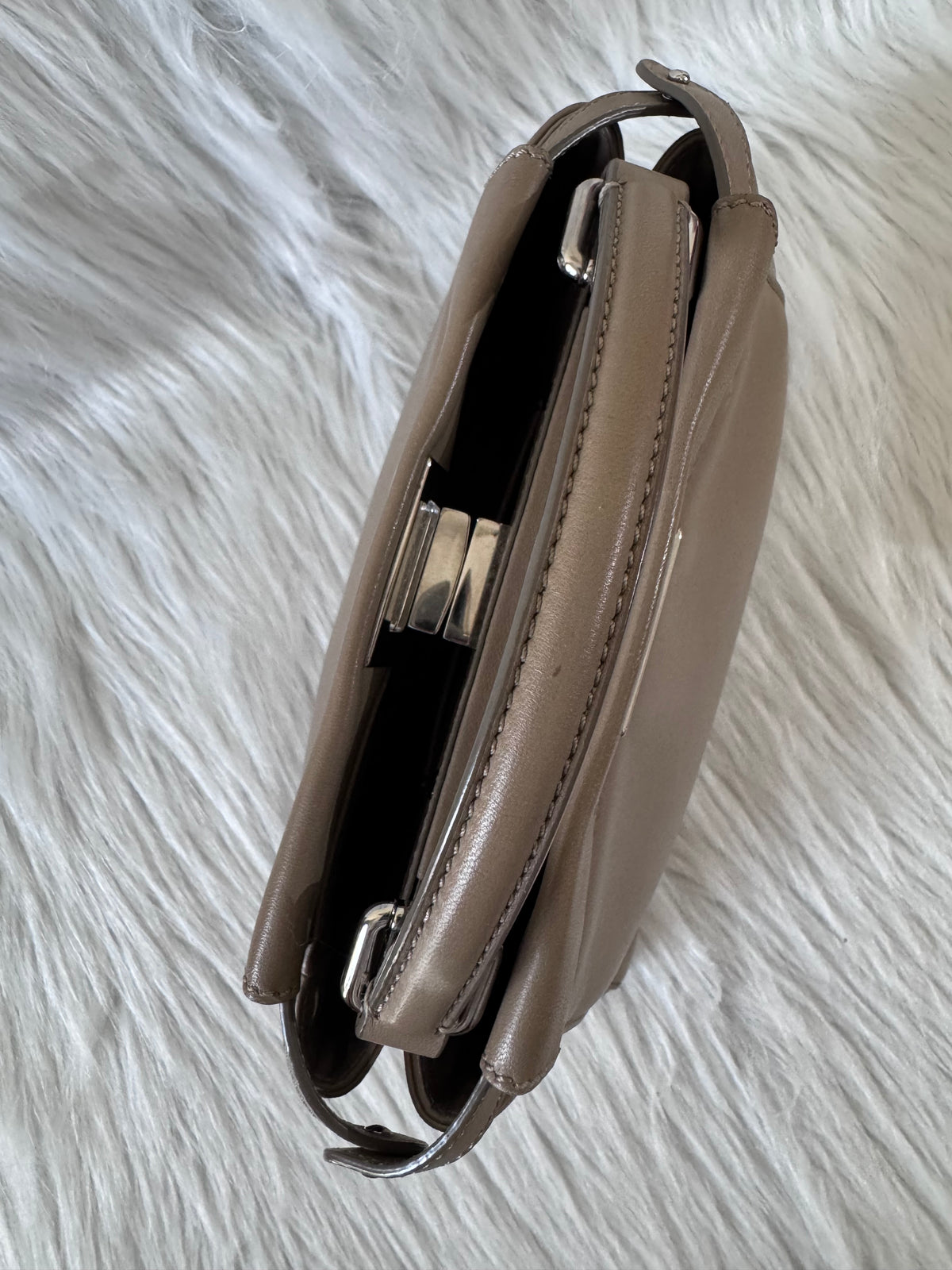 Fendi Peekaboo Mini Taupe Beige
