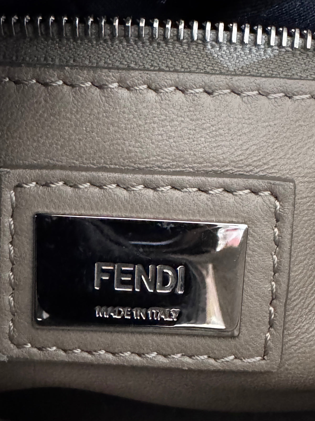 Fendi Peekaboo Mini Taupe Beige