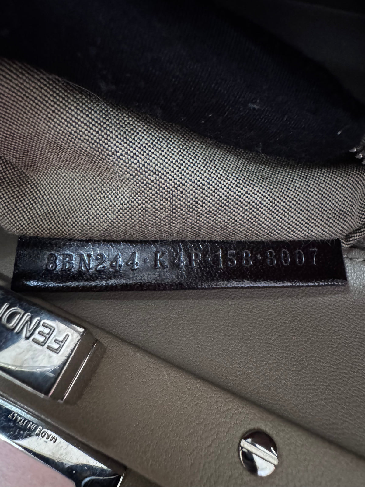Fendi Peekaboo Mini Taupe Beige
