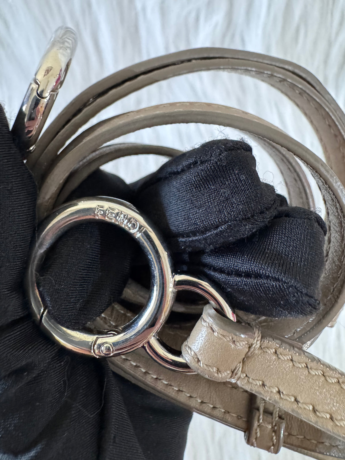 Fendi Peekaboo Mini Taupe Beige