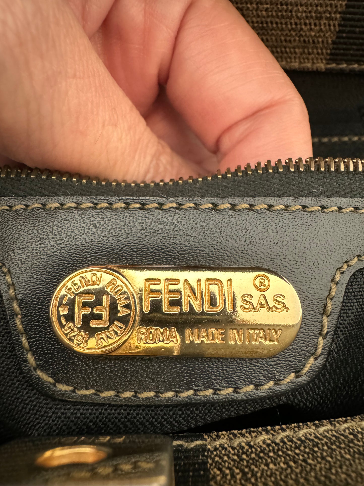 Fendi Pecan Tote Bag