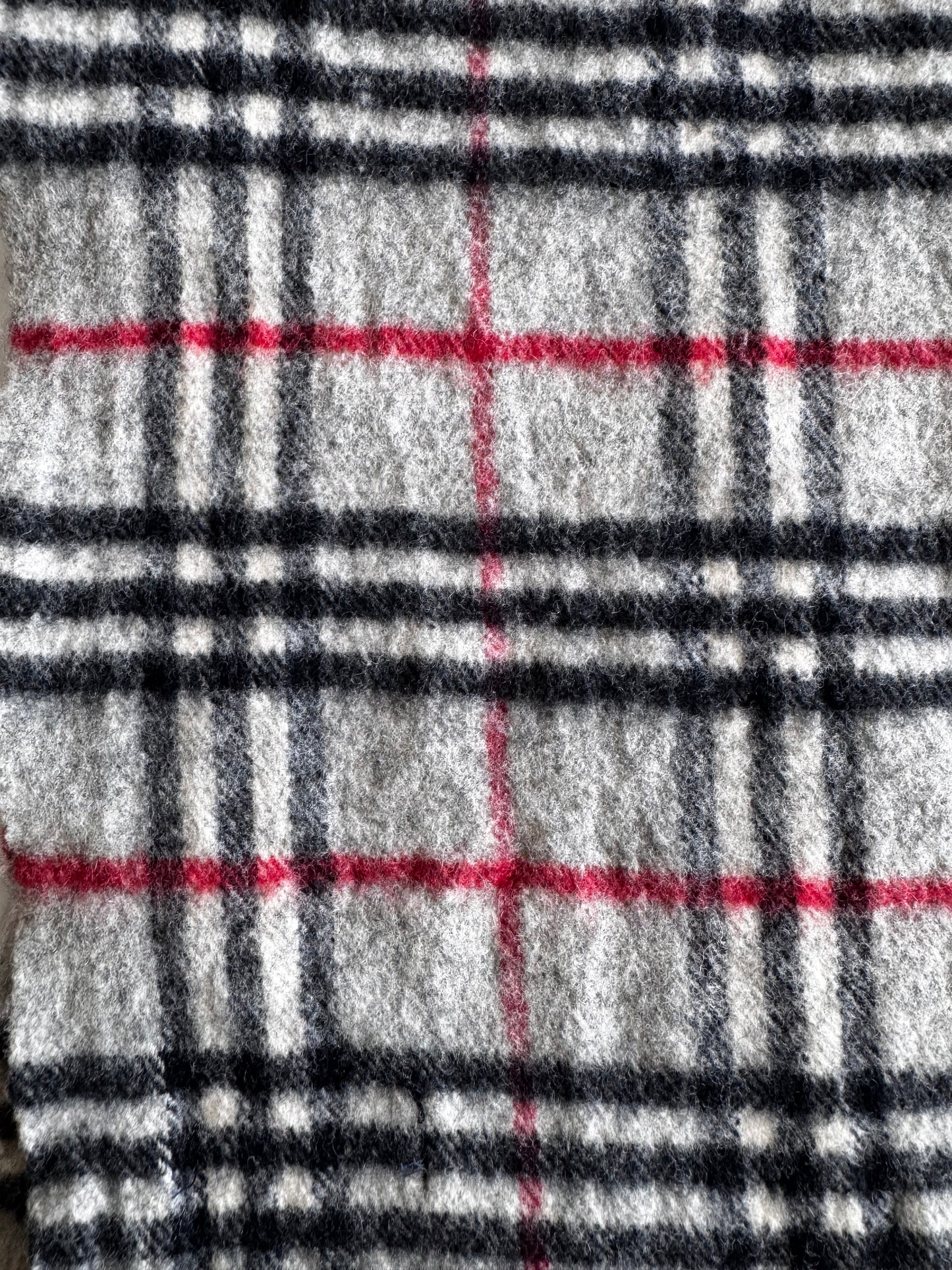 Burberry checked scarf lambswool