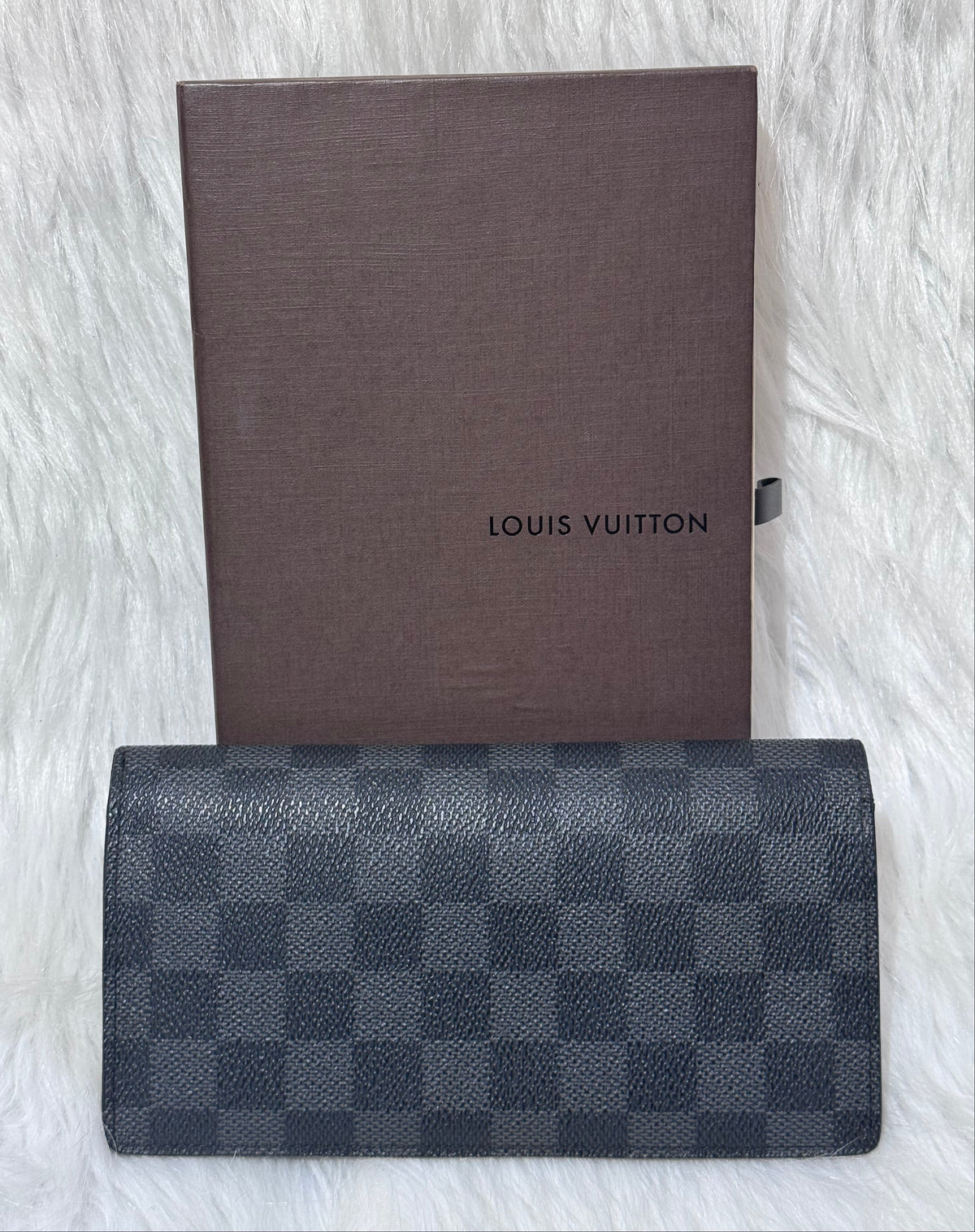Louis Vuitton Brazza Damier Graphite Long Wallet