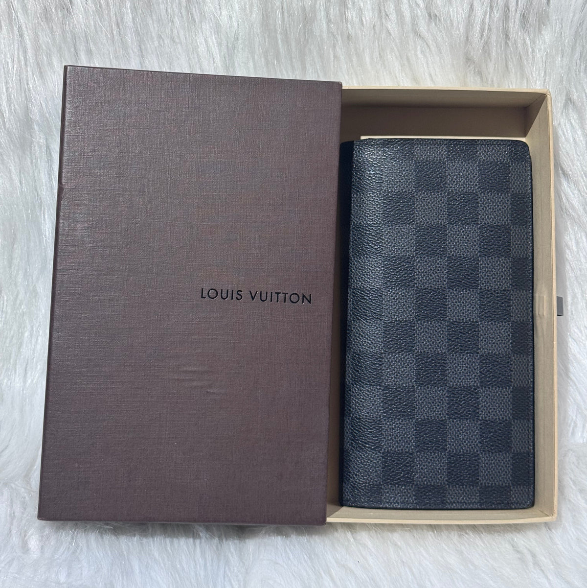 Louis Vuitton Brazza Damier Graphite Long Wallet