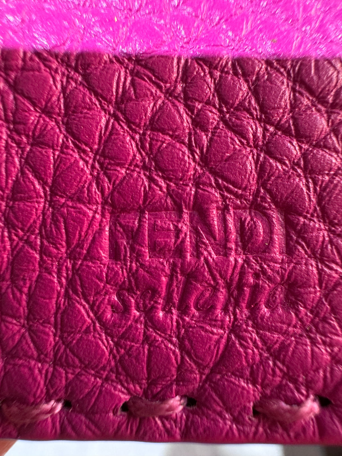 Fendi Selleria Leather Pocket Agenda Cover