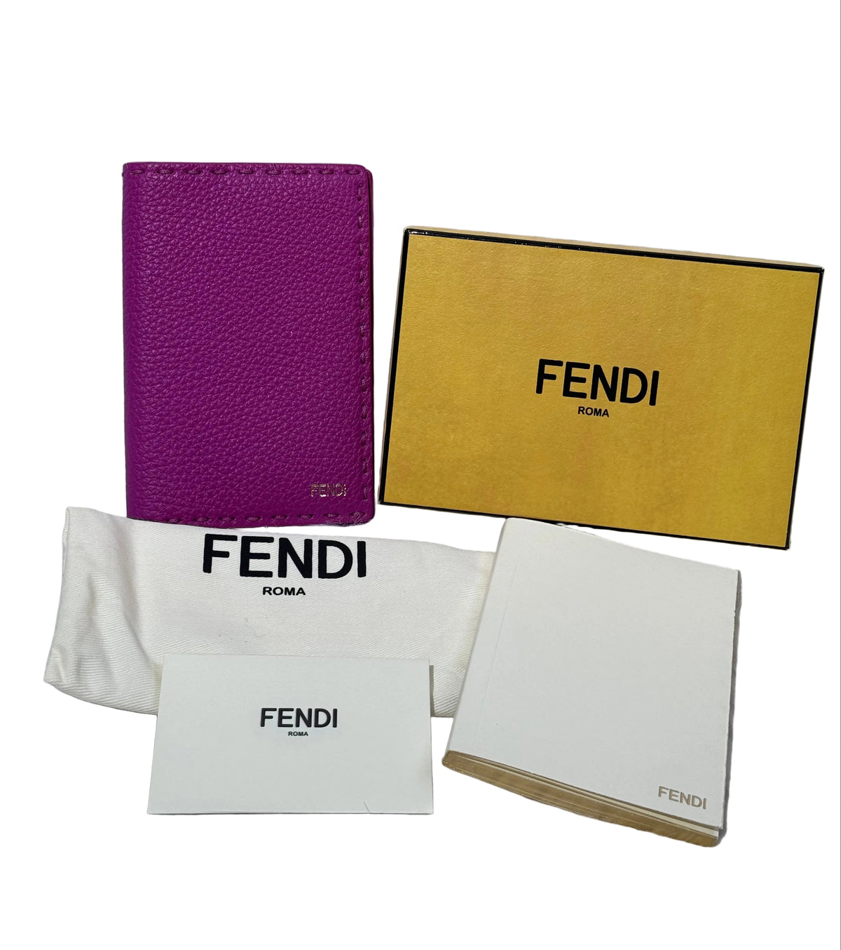 Fendi Selleria Leather Pocket Agenda Cover