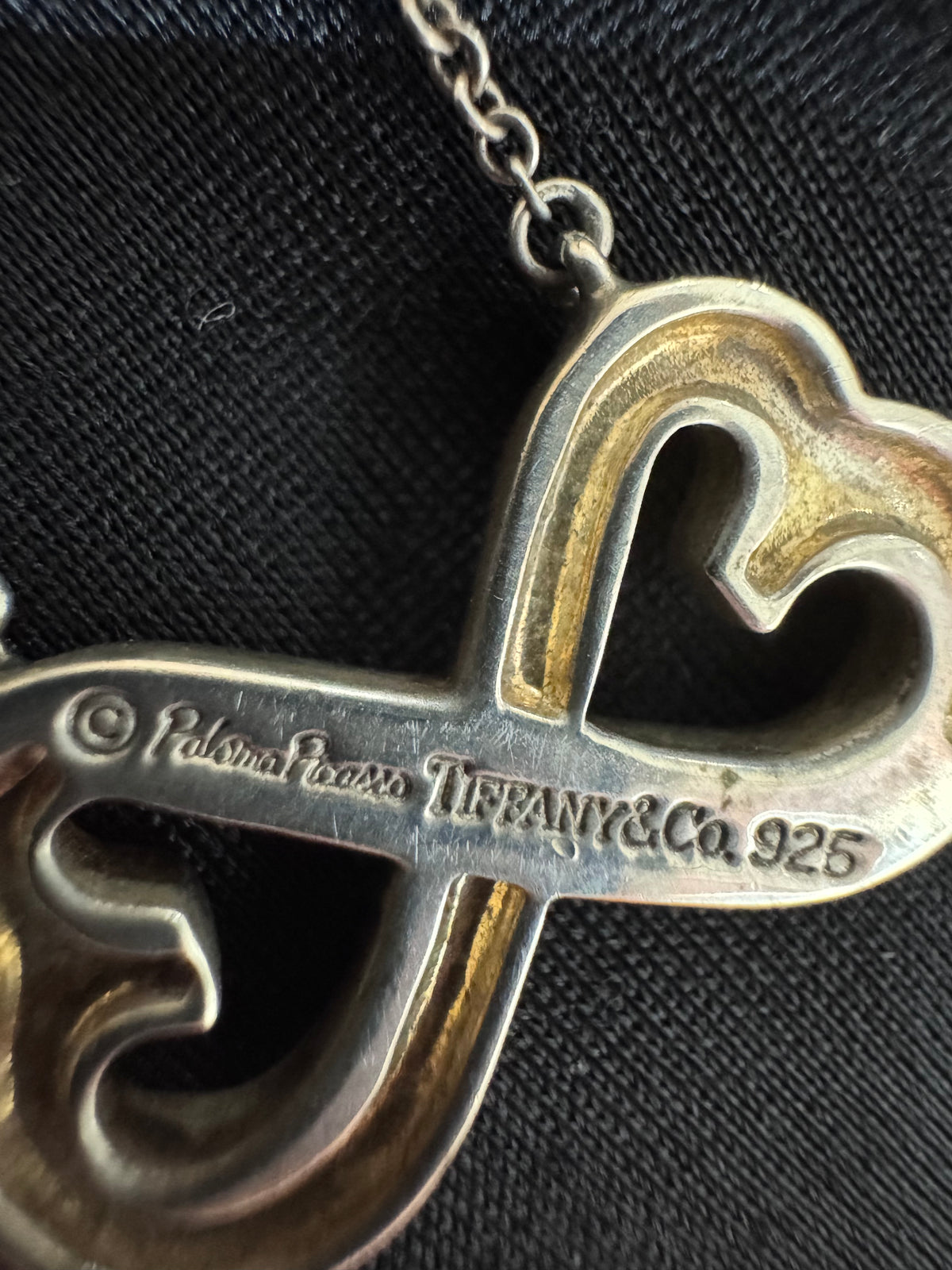 Tiffany & Co. Double Heart Infinity Necklace Paloma Picasso Silver