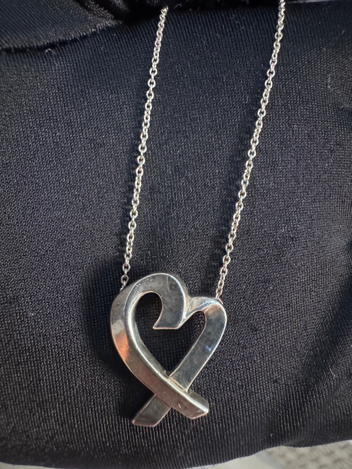 Tiffany & Co. Loving Heart Necklace Paloma Picasso Silver