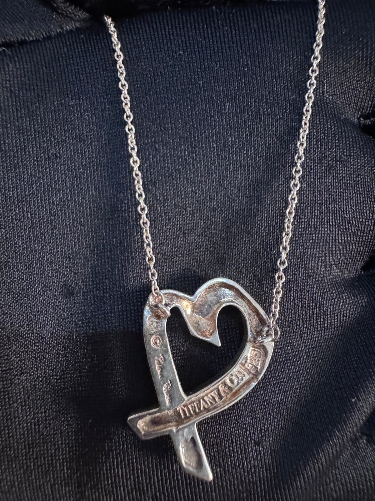 Tiffany & Co. Loving Heart Necklace Paloma Picasso Silver