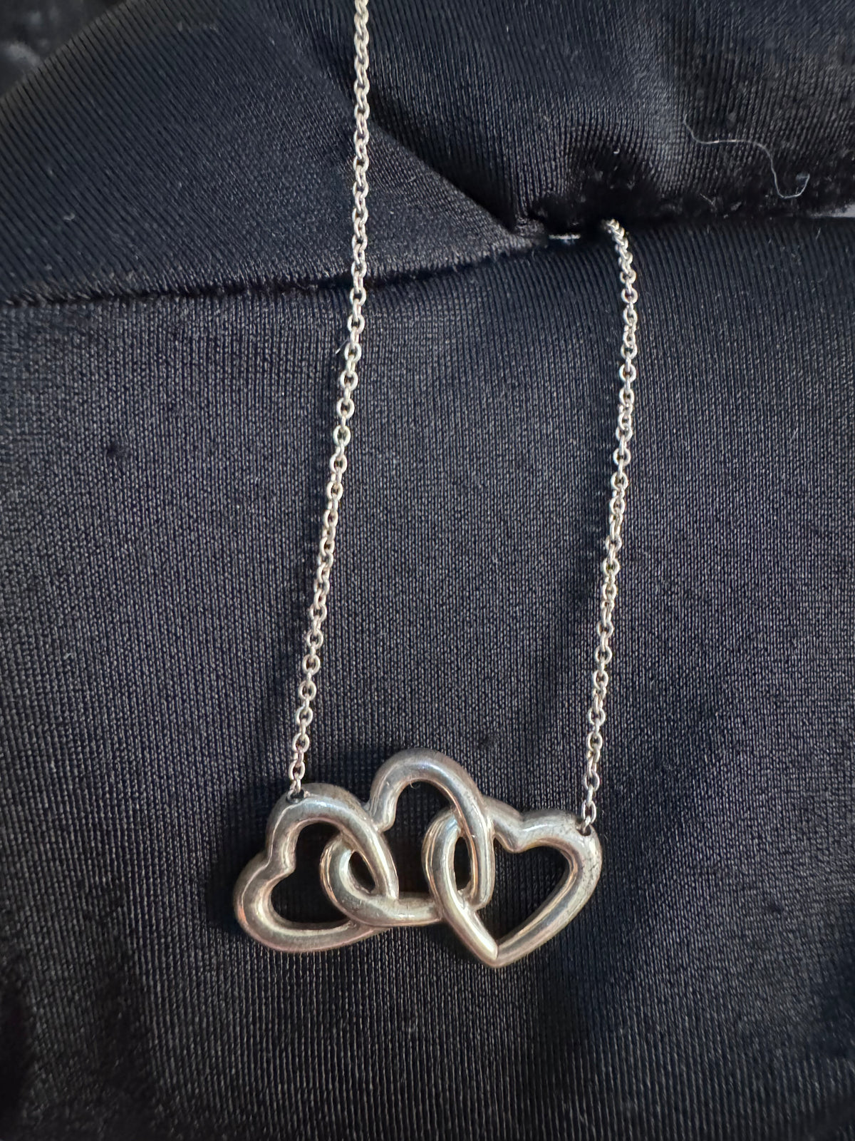 Tiffany & Co. Triple Heart Necklace Silver