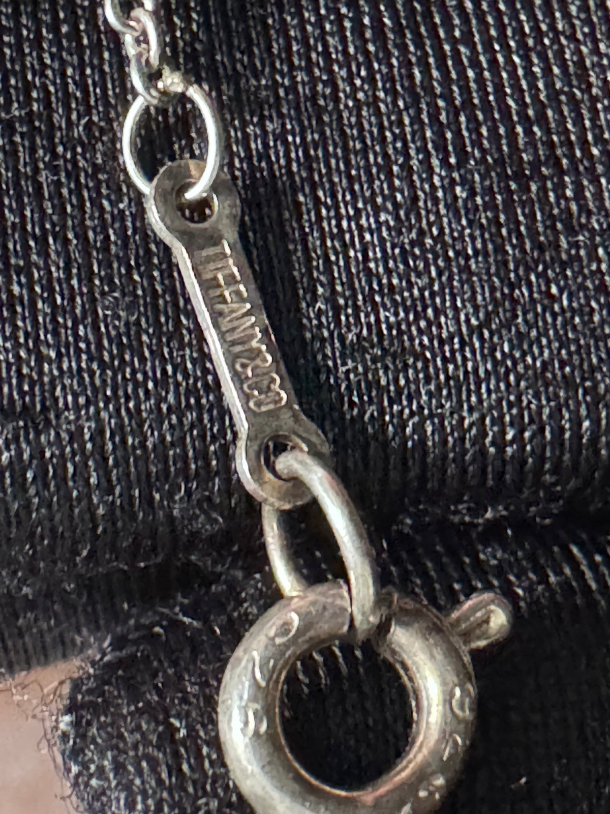Tiffany & Co. Bean Necklace Elsa Peretti Silver