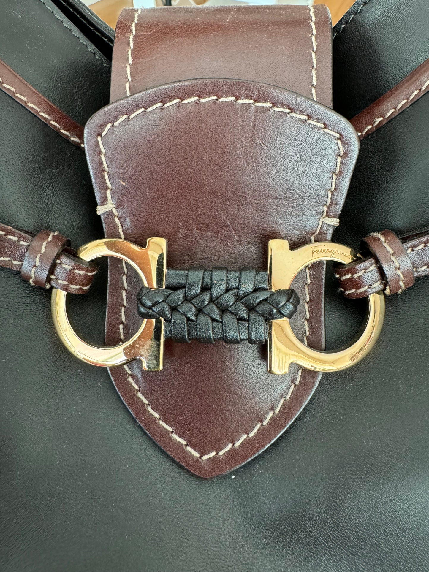 Salvatore Ferragamo leather tote bag