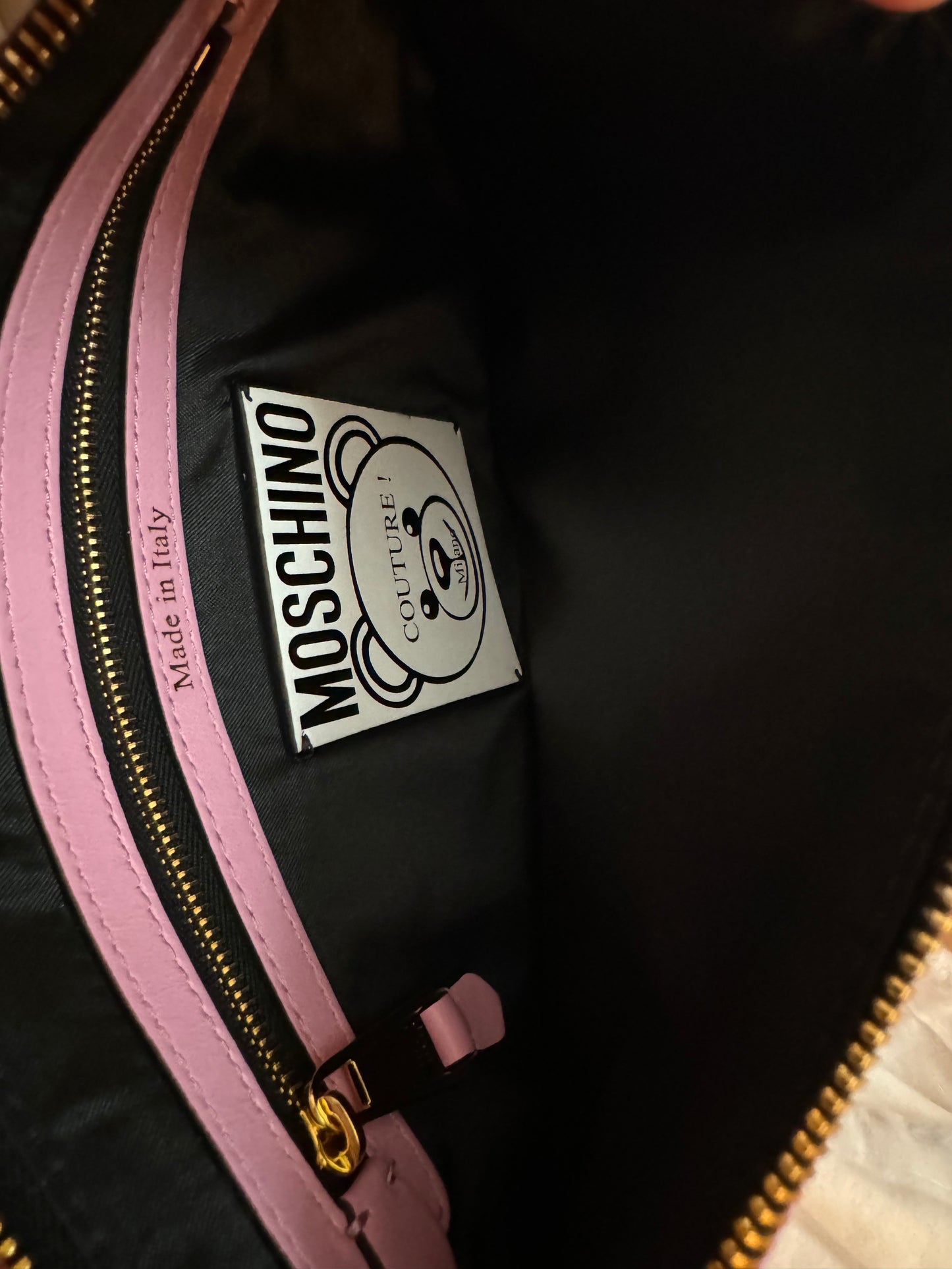 Moschino Nylon Clutch Pink