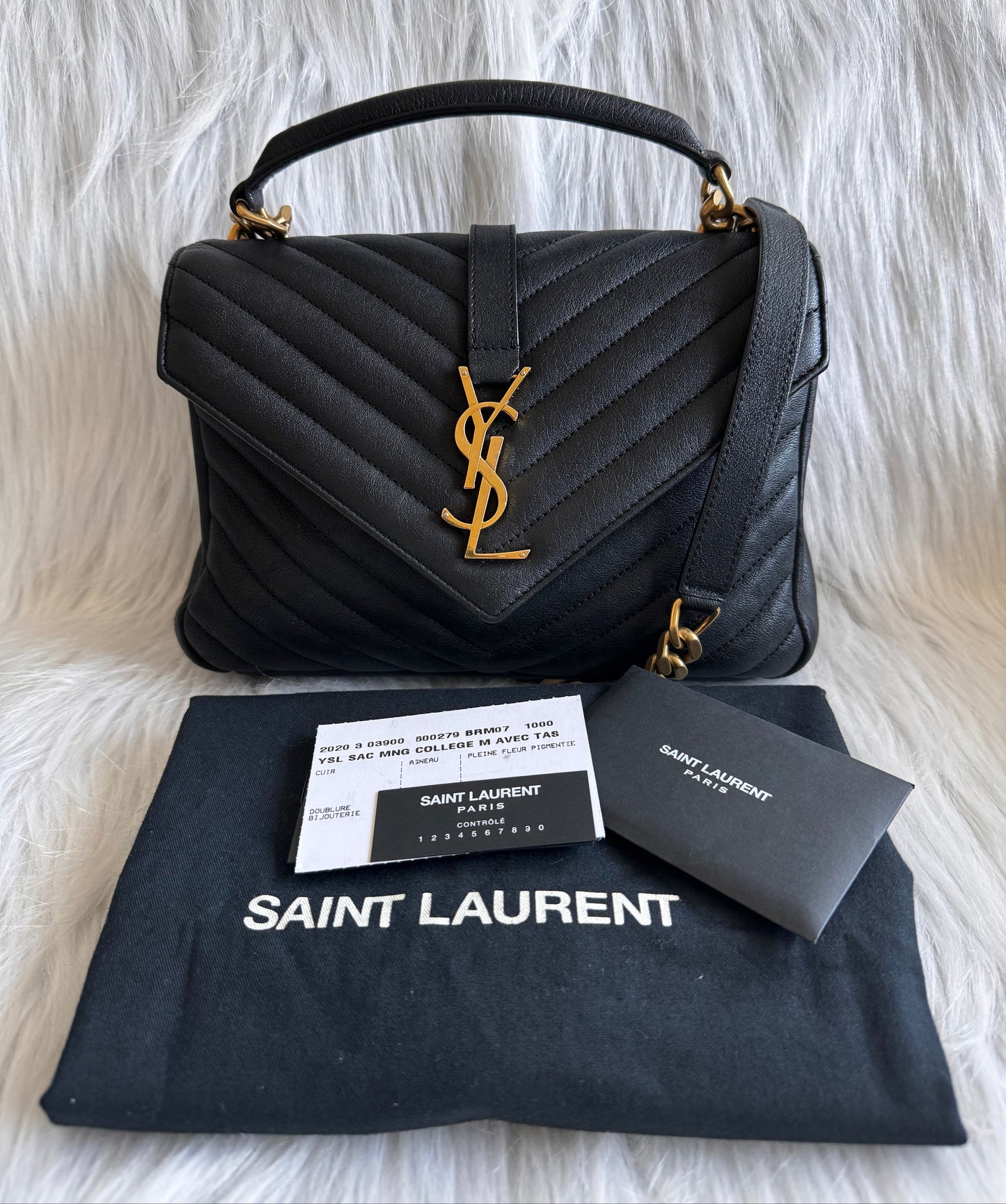 حقيبة سان لوران كاباس شيك - وردي