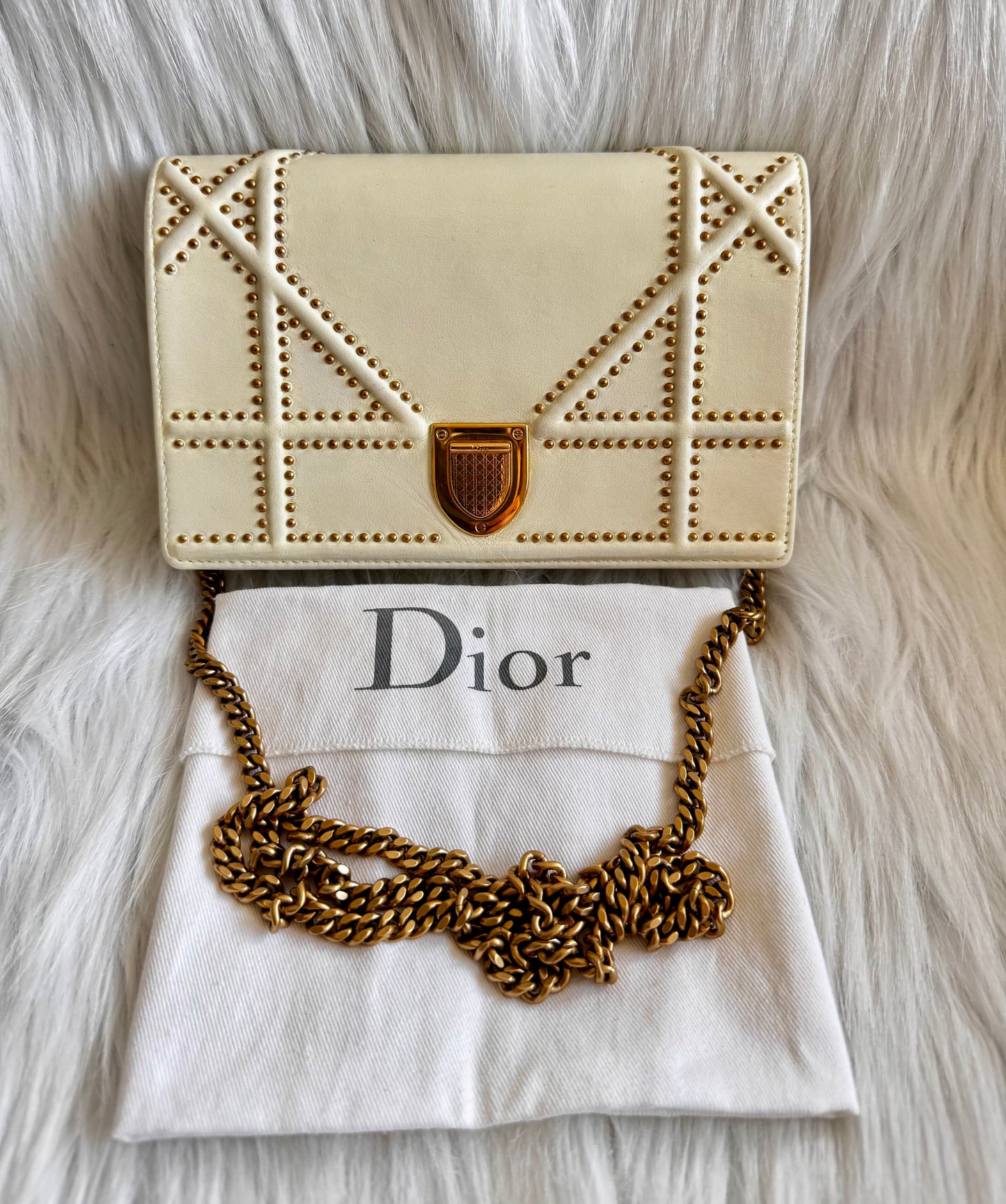 حقيبة كتف تروتر باللون الأزرق الداكن من كريستيان ديور