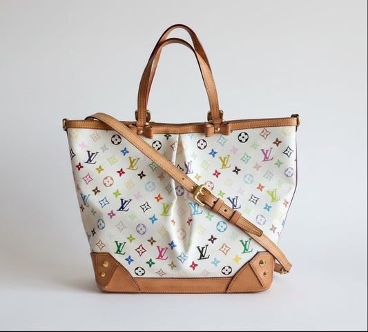 Louis Vuitton White Multicolor Monogram  Sharleen GM