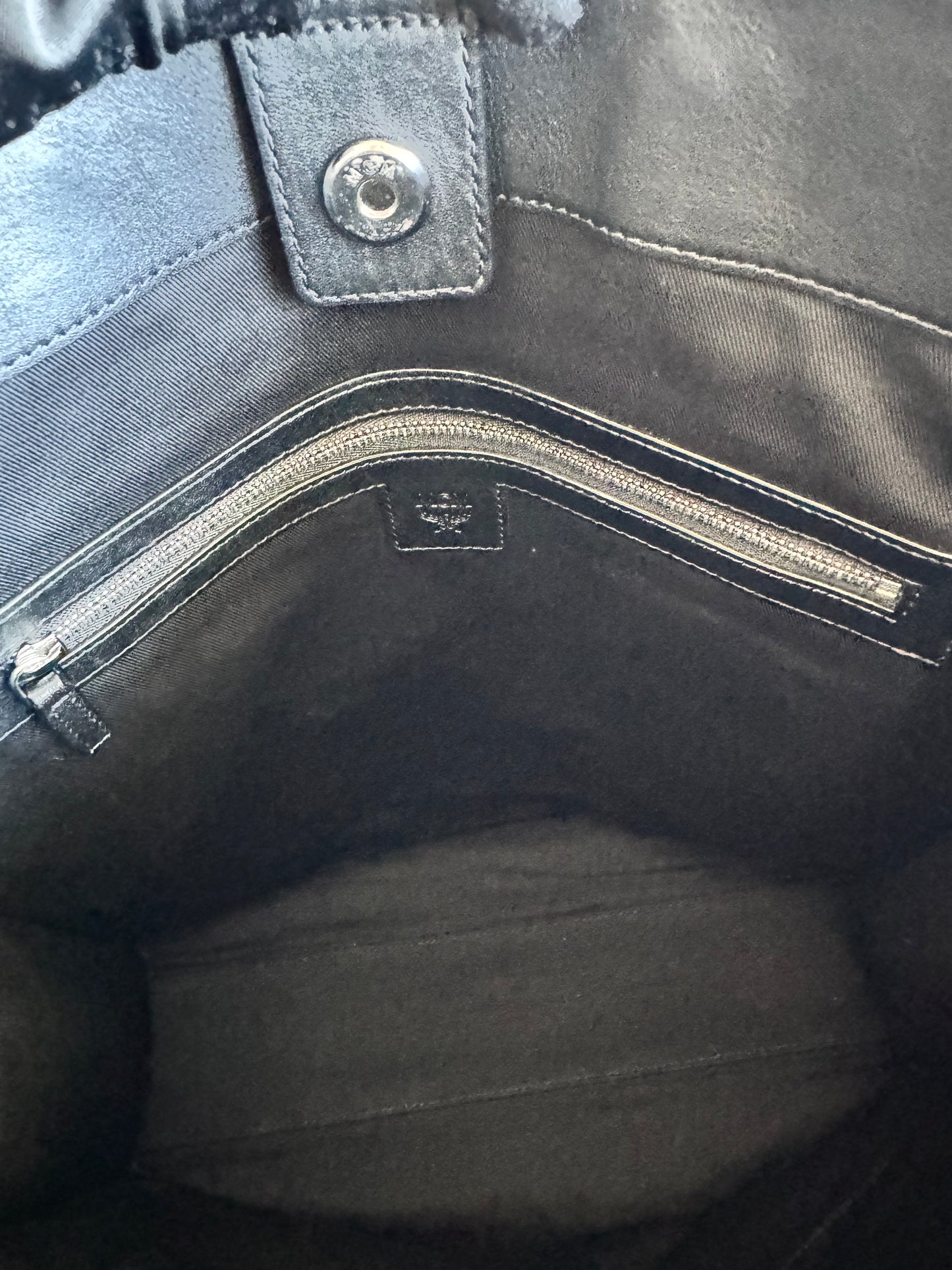 MCM Aren Large Tote Black Two Way Bag