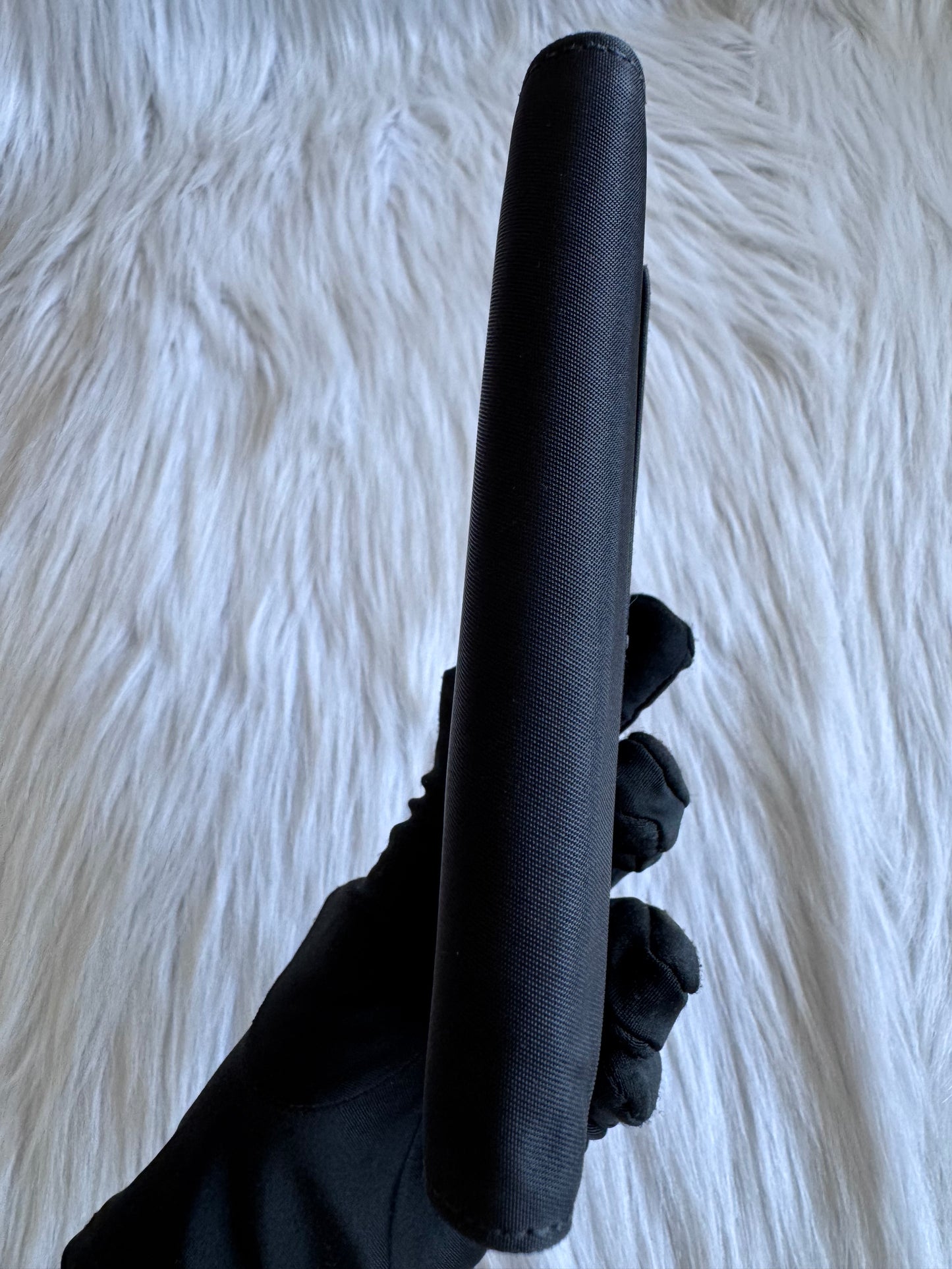 Prada Nylon Small Trifold Wallet Black