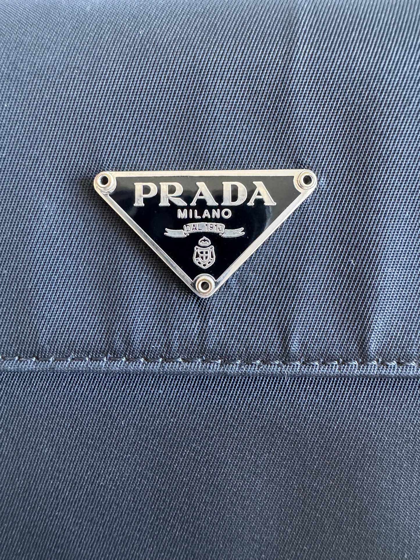 Prada Nylon Small Trifold Wallet Black