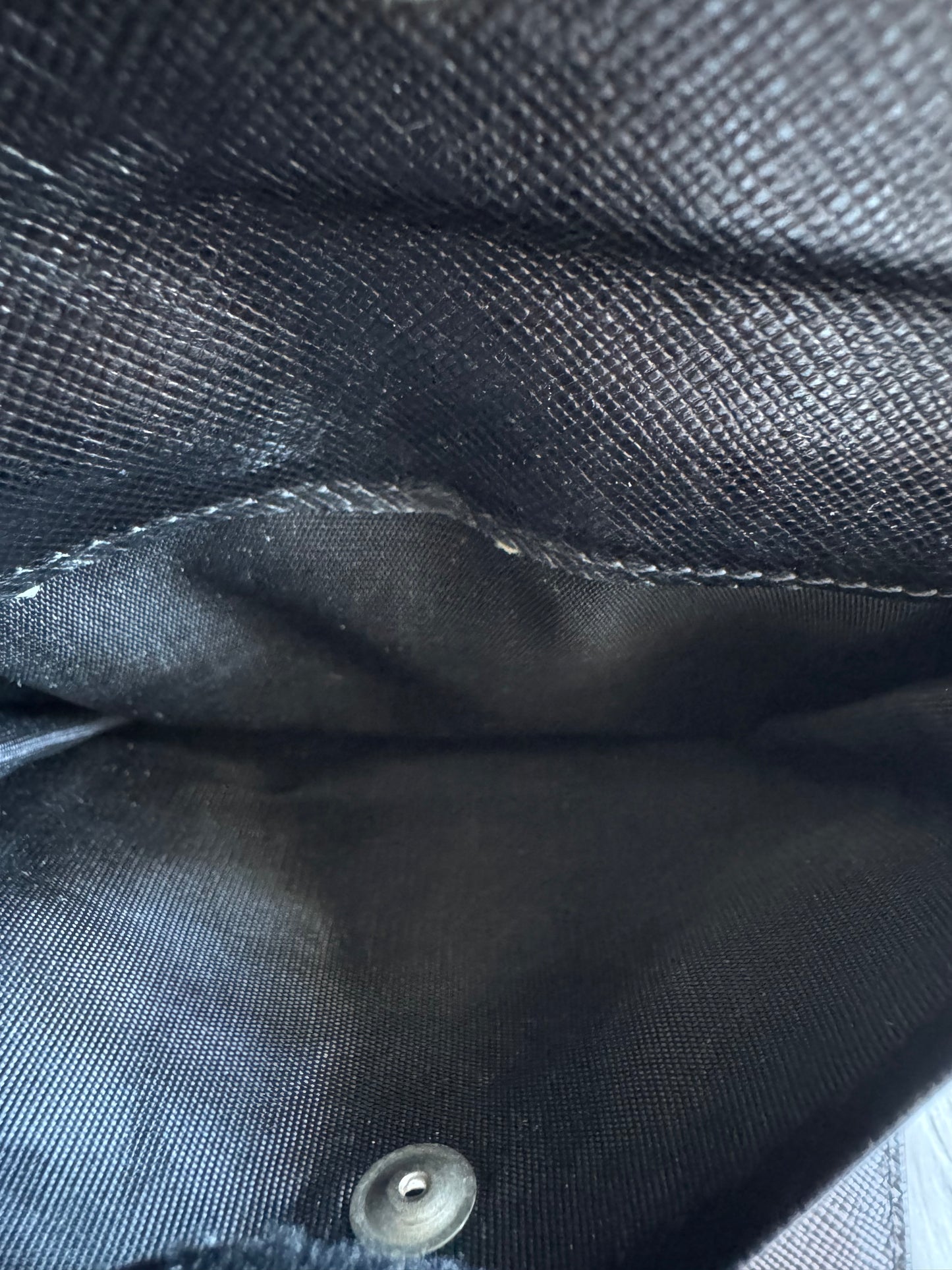 Prada Nylon Small Trifold Wallet Black