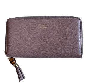 Gucci Zippy Long Wallet with Bamboo Tassel