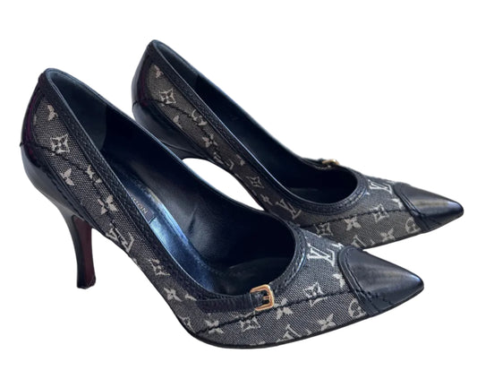 Louis Vuitton Black/White Monogram Mini Lin Canvas size 35.5