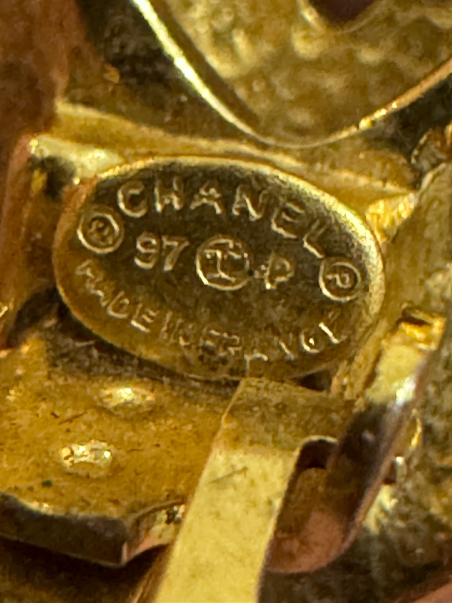 Chanel Coco Mark Clip On Earrings Diamond shape