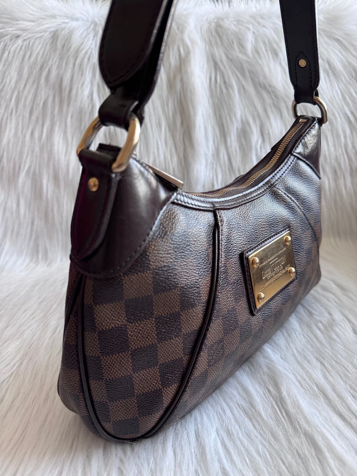 Louis Vuitton Damier Ebene Thames PM Shoulder Bag