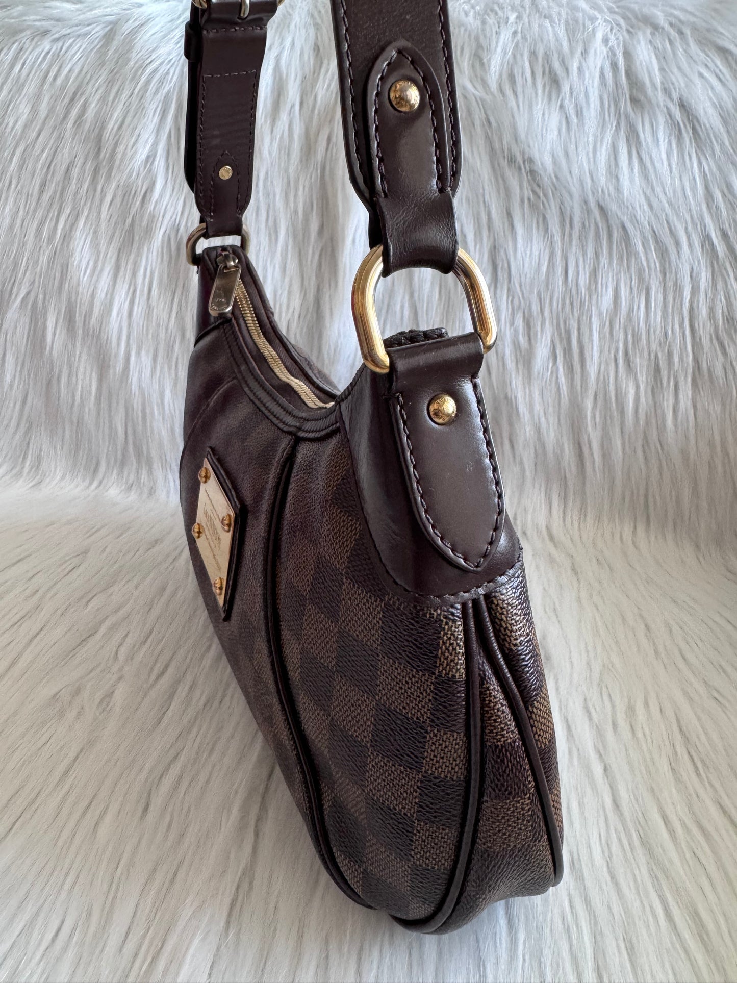 Louis Vuitton Damier Ebene Thames PM Shoulder Bag