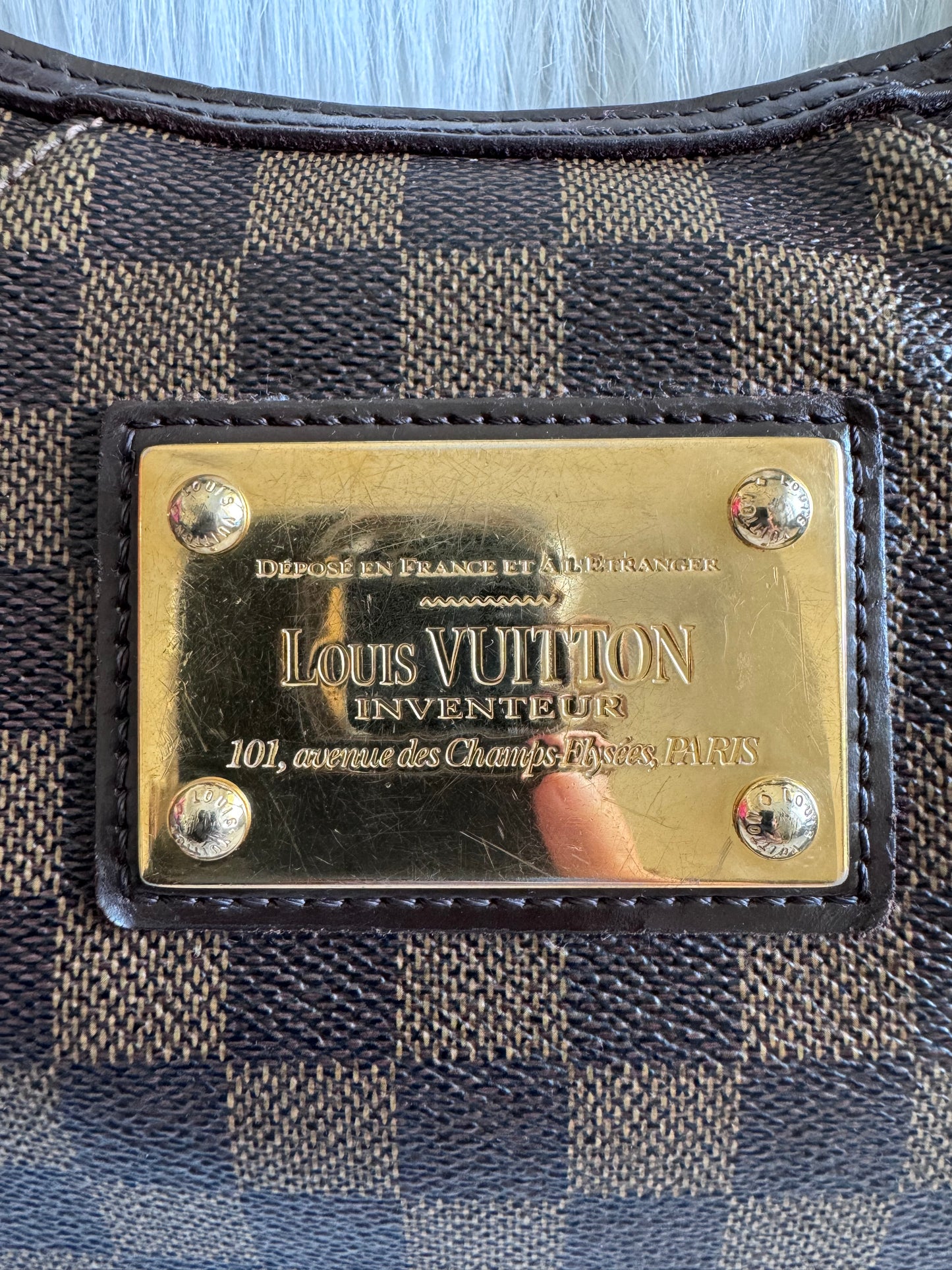 Louis Vuitton Damier Ebene Thames PM Shoulder Bag
