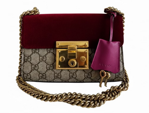 Gucci GG Supreme Padlock Chain Small Shoulder bag