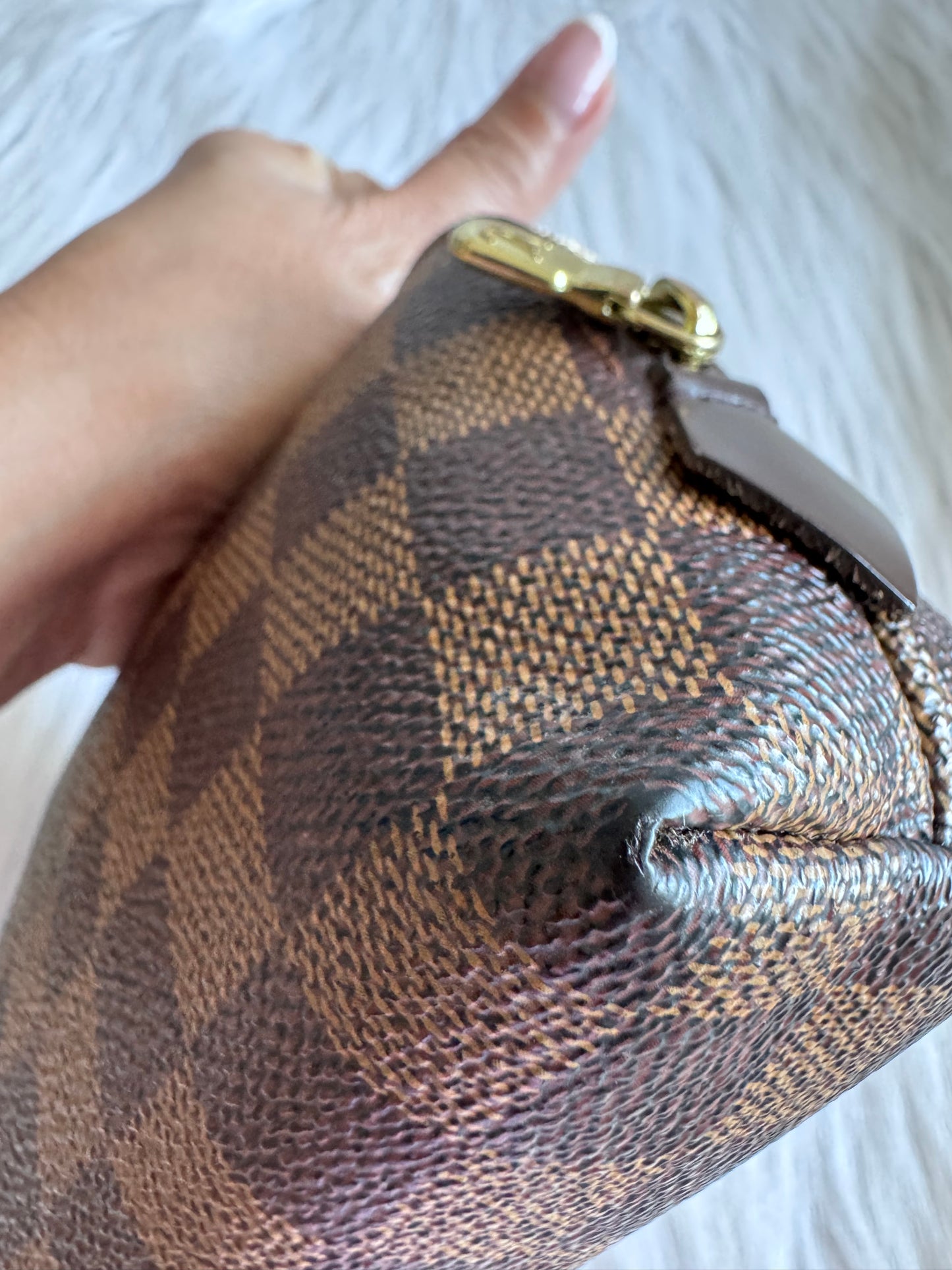 Louis Vuitton Cosmetic Pouch Damier Ebene PM