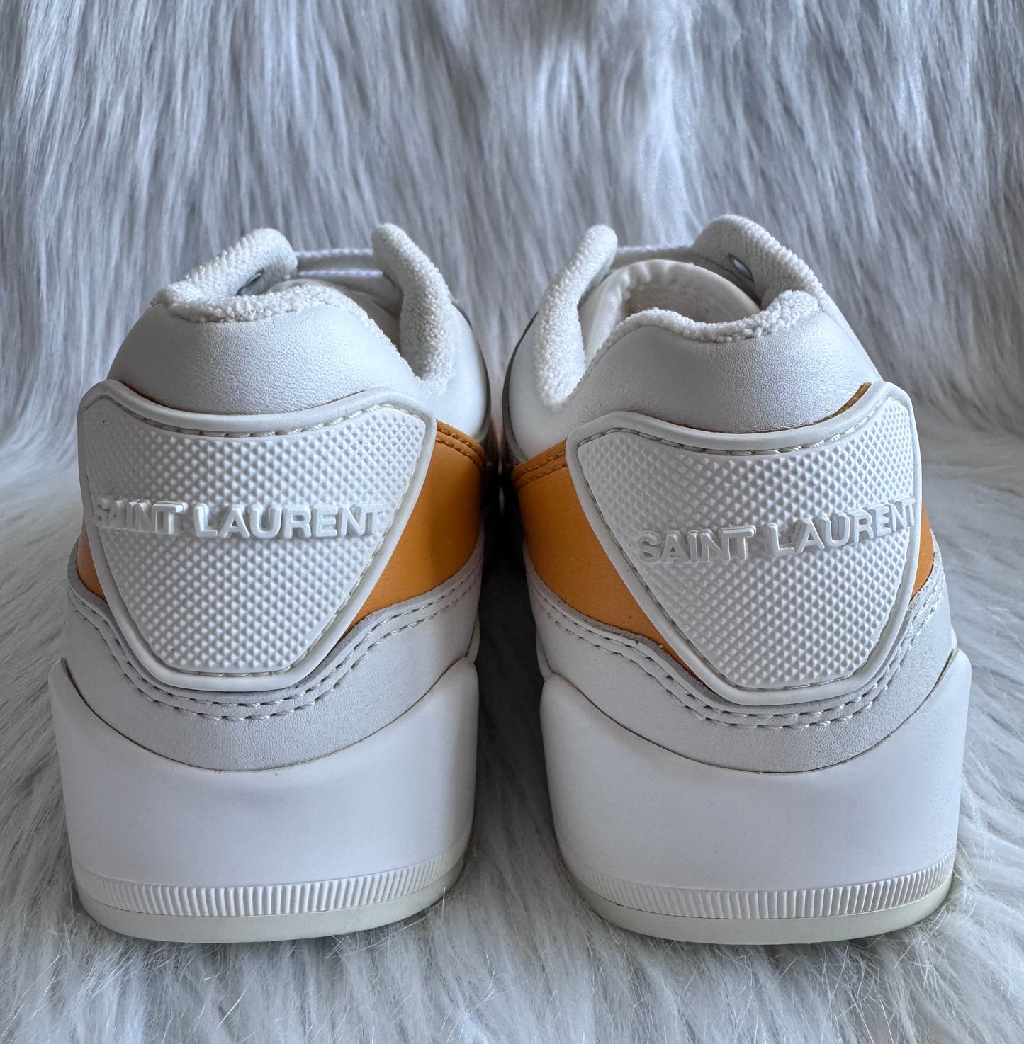 Saint Laurent Bump Low Sneaker White Yellow size 36 women (brand new)