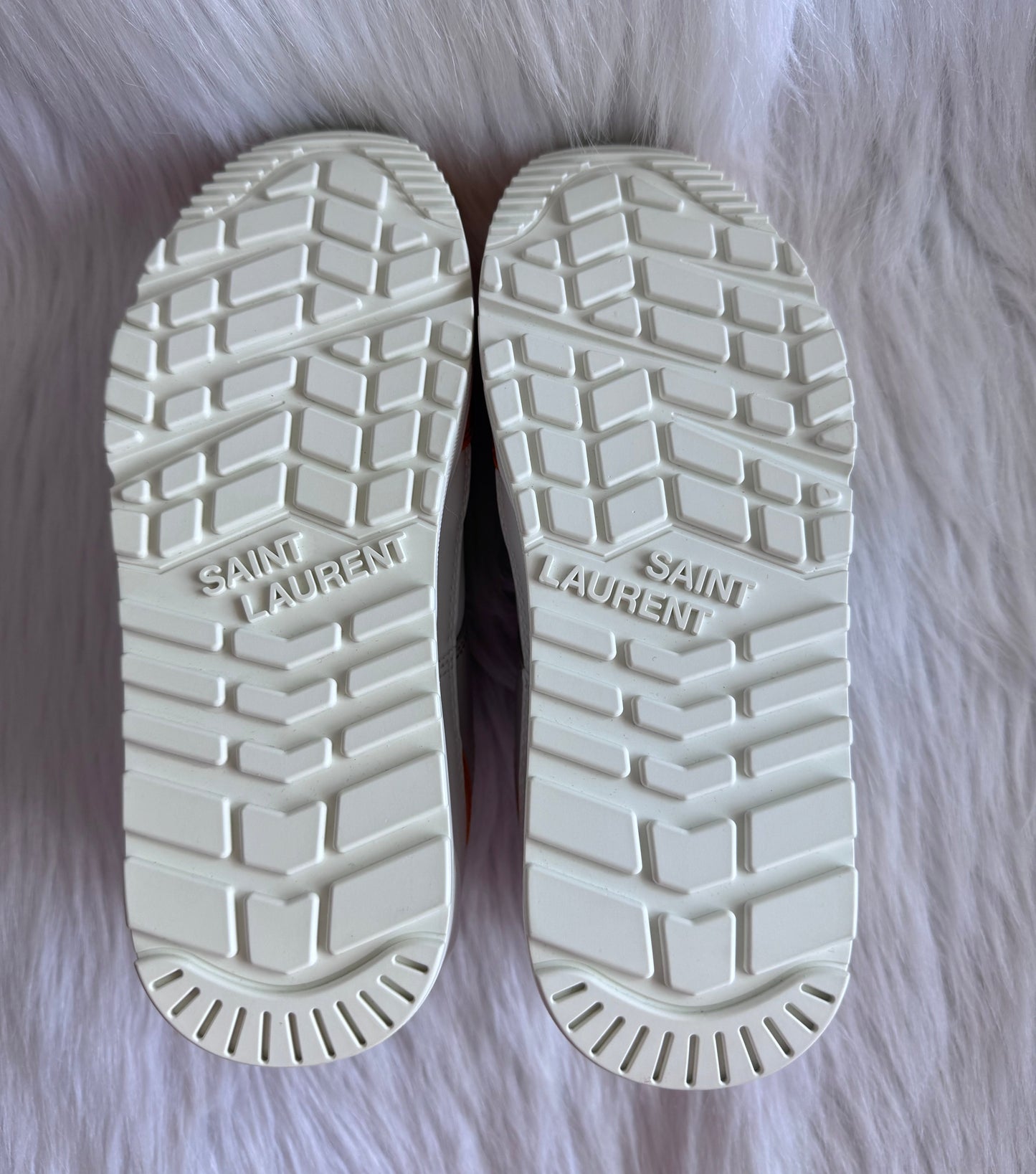Saint Laurent Bump Low Sneaker White Yellow size 36 women (brand new)