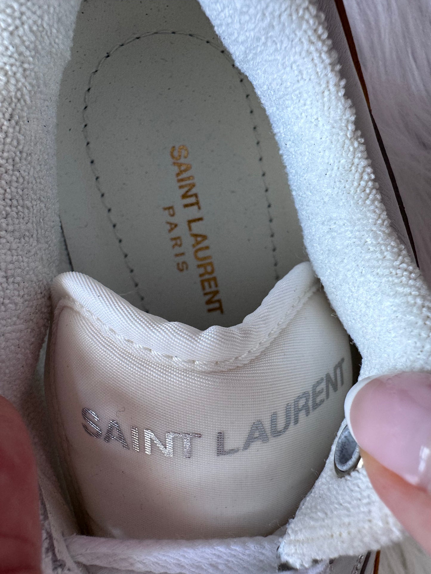 Saint Laurent Bump Low Sneaker White Yellow size 36 women (brand new)