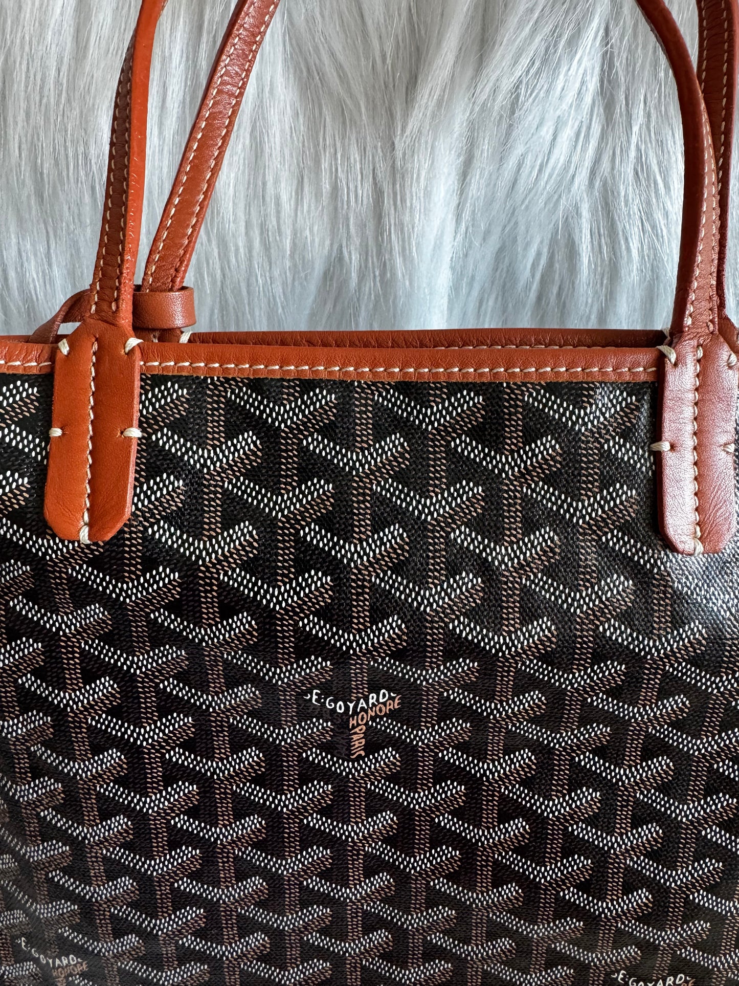 Goyard Saint Louis PM Tote Bag -Black & Tan